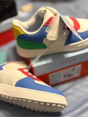 Cat & Jack Kids Colorblock Velcro Sneakers - Blue, Red, Green, Yellow